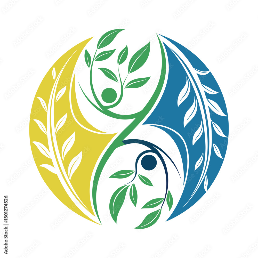 Naklejka premium Minimal Hummingbird Logo Design