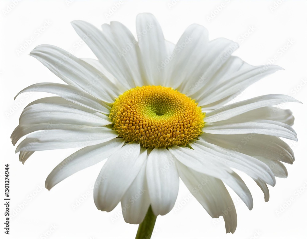 Fototapeta premium Daisy Flower: Delicate Bloom with Clipping Path on White