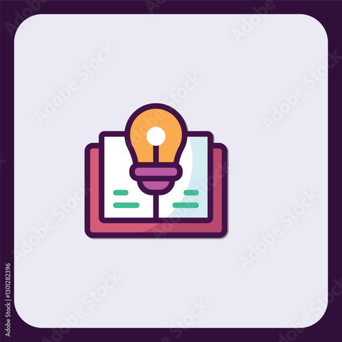 Innovation Symbol: Lightbulb on Paper, Depicting Creative Ideas and Solutions