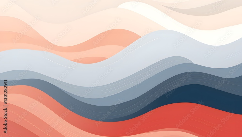 Abstract background with waves. wavy abstract background on a canvas with abstract brown color wavy shape. 