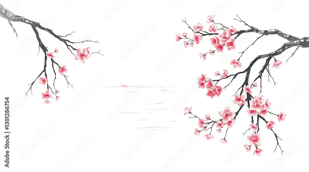 Fototapeta premium red christmas tree