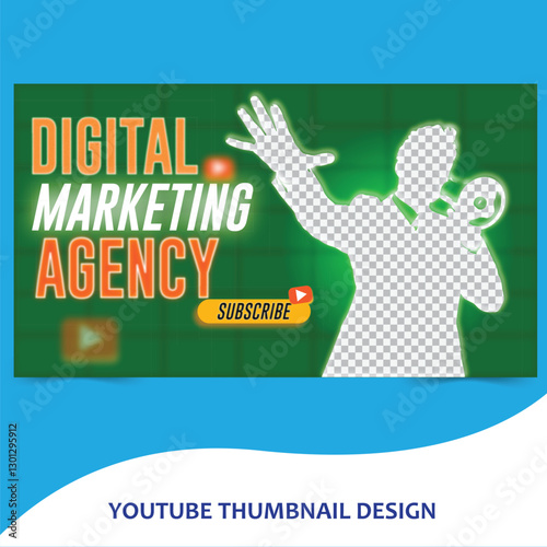 Youtube live stream video thumbnail for marketing agency