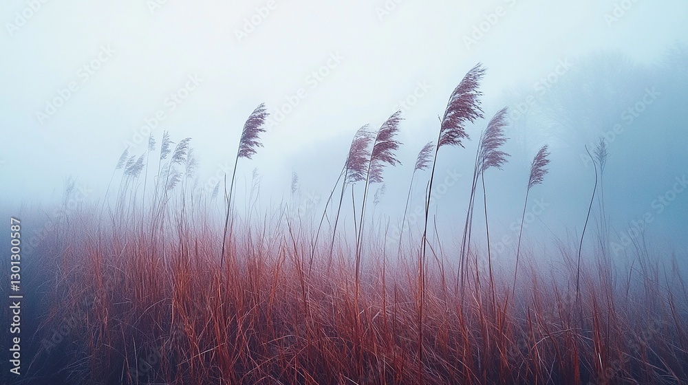 Obraz premium reeds in the morning