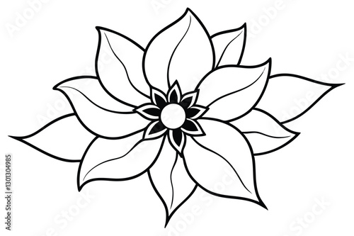 Elegant flower line art vector illustrations perfect for digital designs, prints, and stock use.