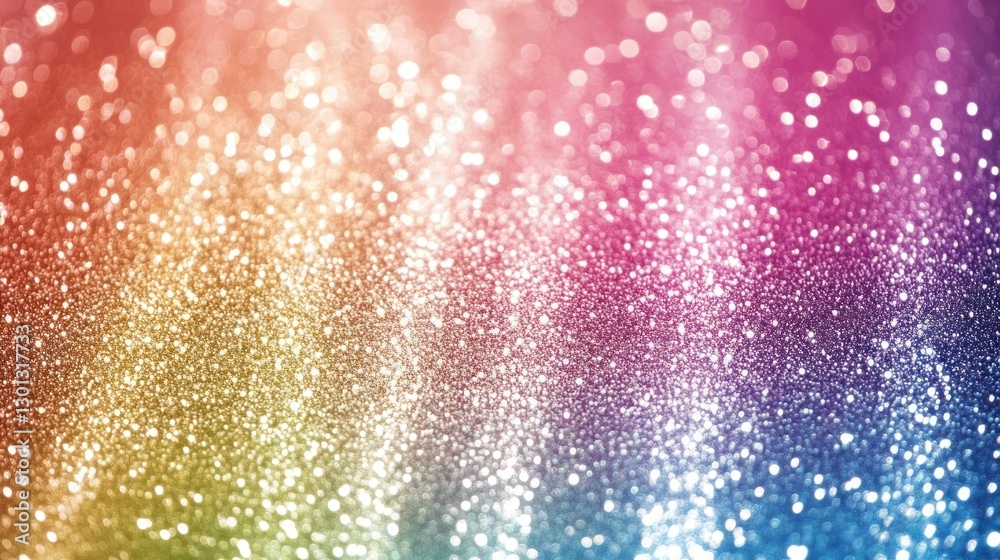 Obraz premium Abstract Glitter Background with Colorful Bokeh Lights for Festive Design