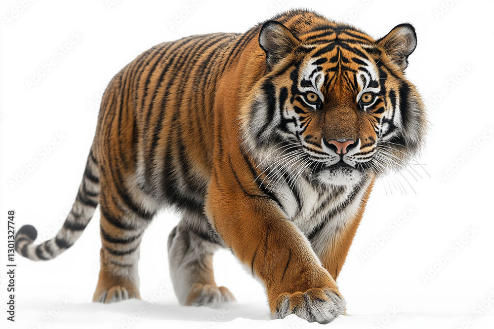 Bengal tiger isolated on white background Bengal tiger isolated on white background