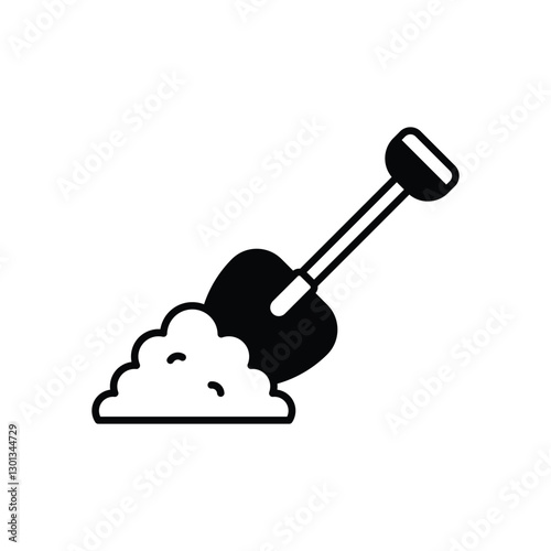 Shovel  Vector icon