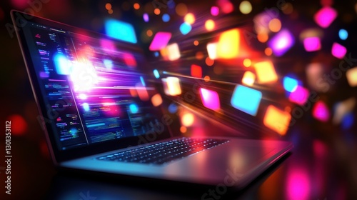 Marketing Concept Illustrated with Motion Blur Effect