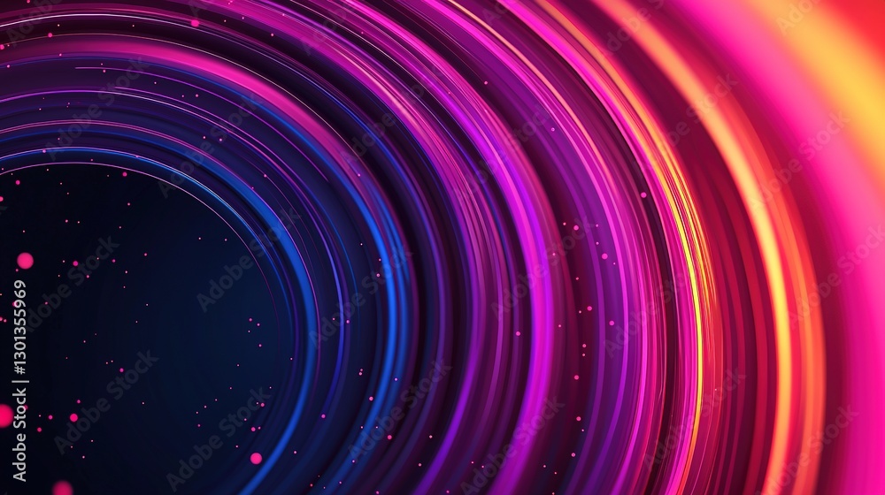 Naklejka premium Futuristic abstract technology background digital design vibrant colors graphic visuals dynamic perspective