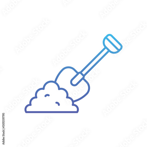 Shovel  Vector icon