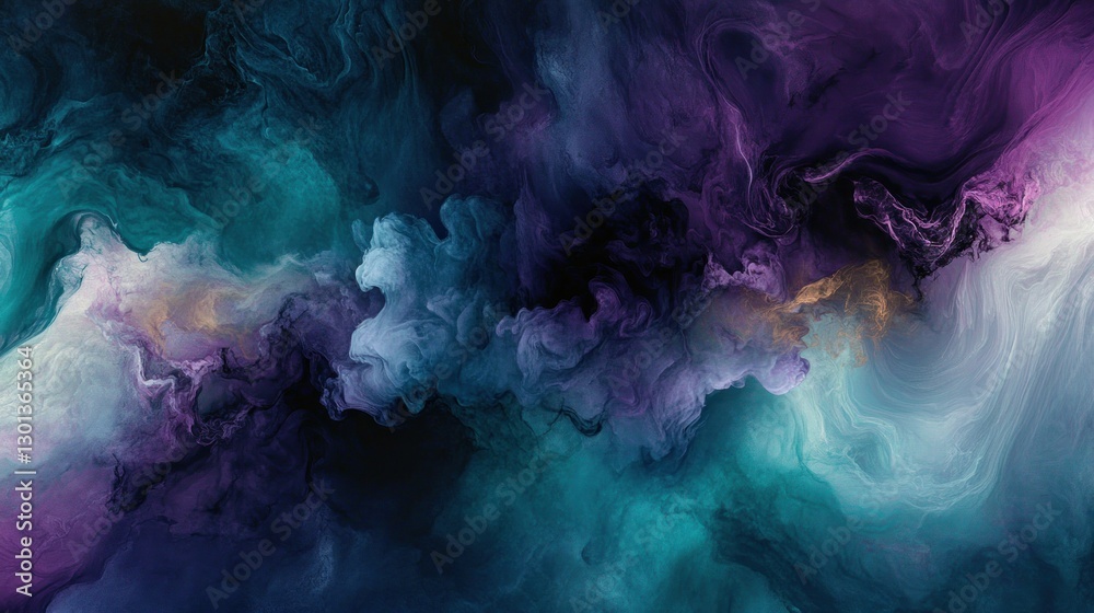 Abstract swirling colorful smoke art depicts ethereal space patterns Abstract swirling colorful smoke art depicts ethereal space patterns