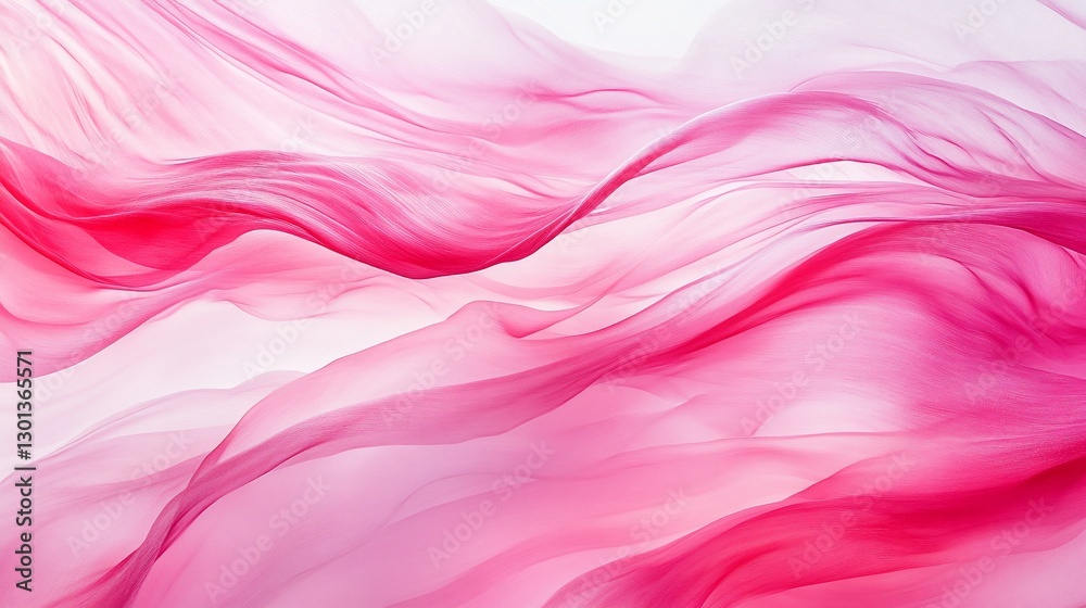 Abstract pink fabric waves softly, a delicate and flowing background texture Abstract pink fabric waves softly, a delicate and flowing background texture