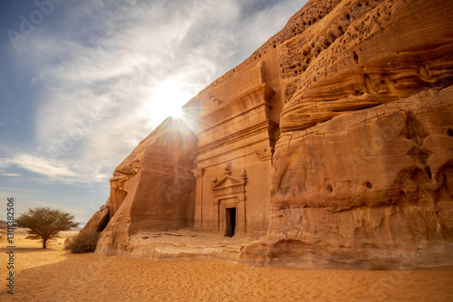 Bild auf Leinwand Ancient tombs of Hegra Al 'Ula Saudi Arabia