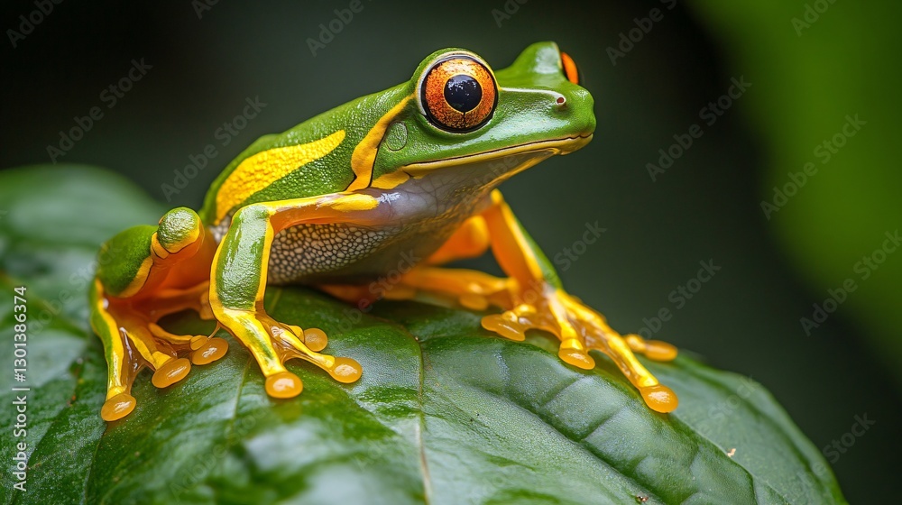 Exquisite Golden-Eyed Leaf Frog for Nature Enthusiasts: Cruziohyla Calcarifer Green Exquisite Golden-Eyed Leaf Frog for Nature Enthusiasts: Cruziohyla Calcarifer Green