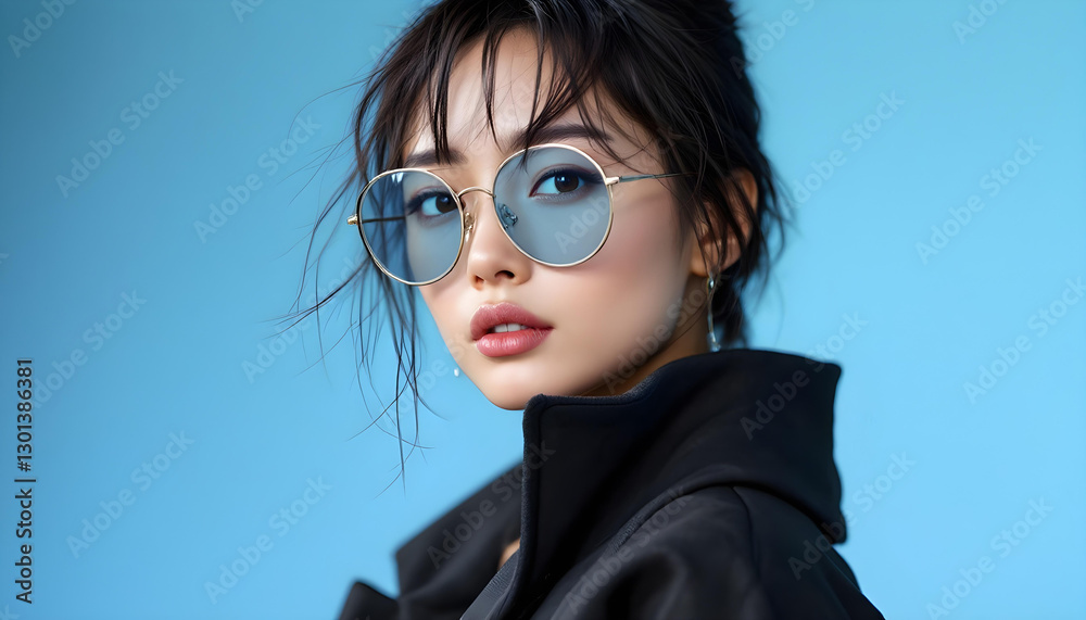 Fototapeta premium ファンタジーストーリー（アザーブルーの色彩を纏った女性）