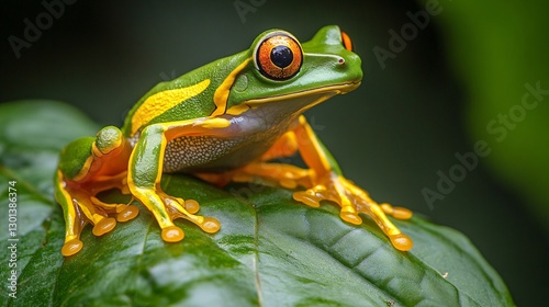 Exquisite Golden-Eyed Leaf Frog for Nature Enthusiasts: Cruziohyla Calcarifer Green photo