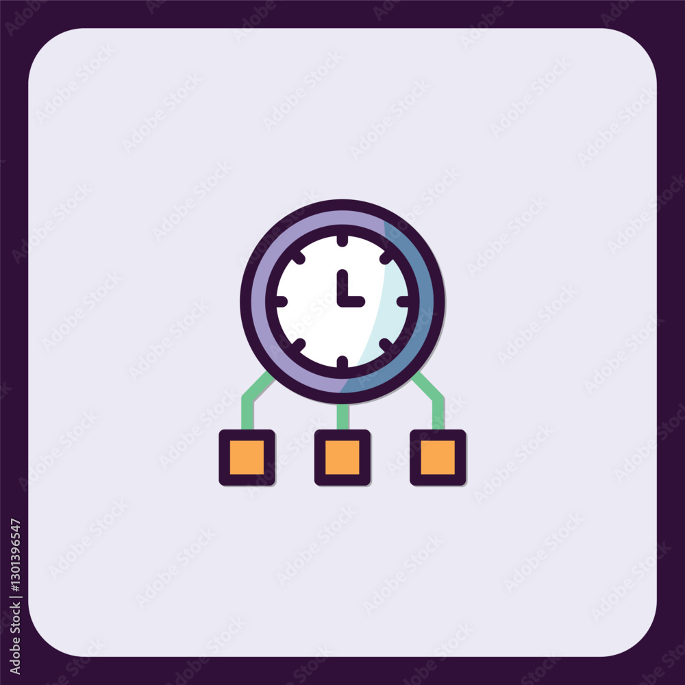 Efficient Time Management Icon: Clock Synchronizing with Three Modules Efficient Time Management Icon: Clock Synchronizing with Three Modules