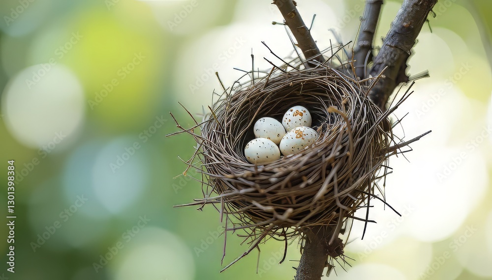 Nature Background with Birds Nest and Eggs, Perfect for Spring or Calm Digital Art Projects Nature Background with Birds Nest and Eggs, Perfect for Spring or Calm Digital Art Projects