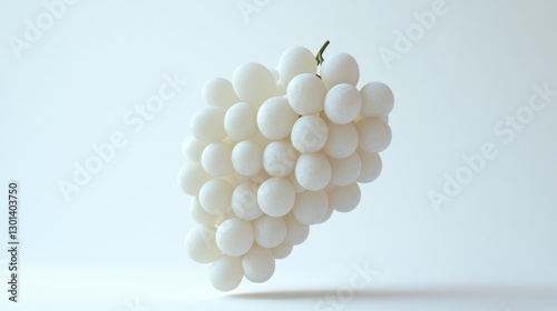 White Grapes Floating, Studio Shot photo