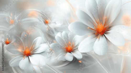 White flowers background, flowers background