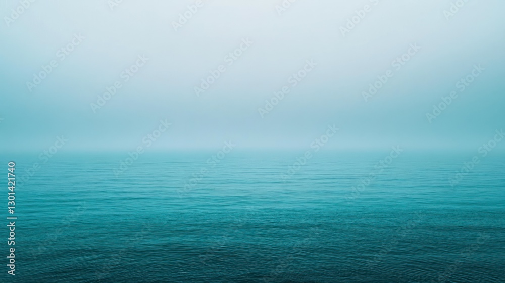 custom made wallpaper toronto digitalA tranquil ocean scene with misty horizon over the water