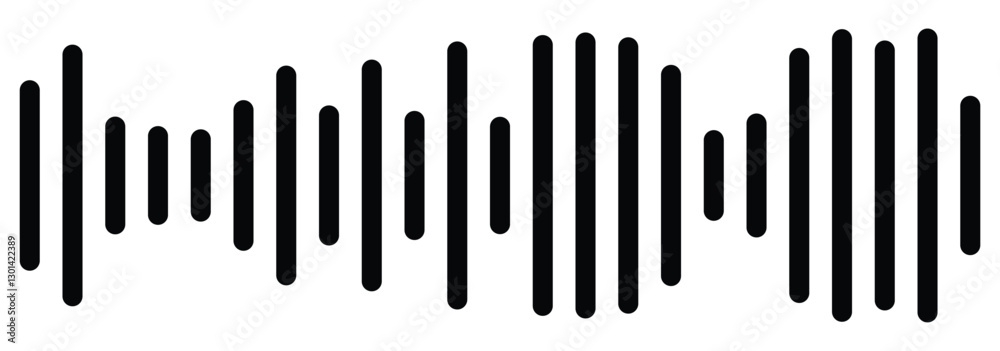 Dynamic vertical lines illustrating sound waves and audio frequencies. Set of sound waves. Black and Sound Waves Indicators, different sound waves vector set. Sound wave icon for voice recognition. Dynamic vertical lines illustrating sound waves and audio frequencies. Set of sound waves. Black and Sound Waves Indicators, different sound waves vector set. Sound wave icon for voice recognition.