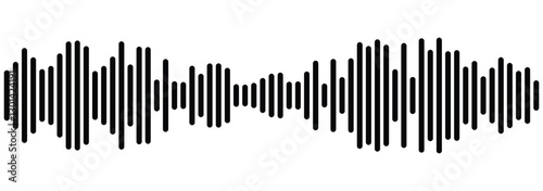 Sound wave icon. Sound wave. Sound wave with sharp edge vector image, sound wave lines, audio signal lines. Design eps 10