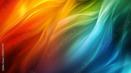Abstract background with vibrant colors and flowing shapes, creating a dynamic design