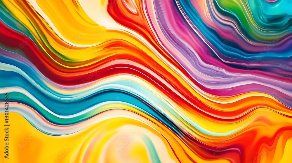 Colorful abstract flowing paint streaks create vibrant dynamic design patterns Colorful abstract flowing paint streaks create vibrant dynamic design patterns