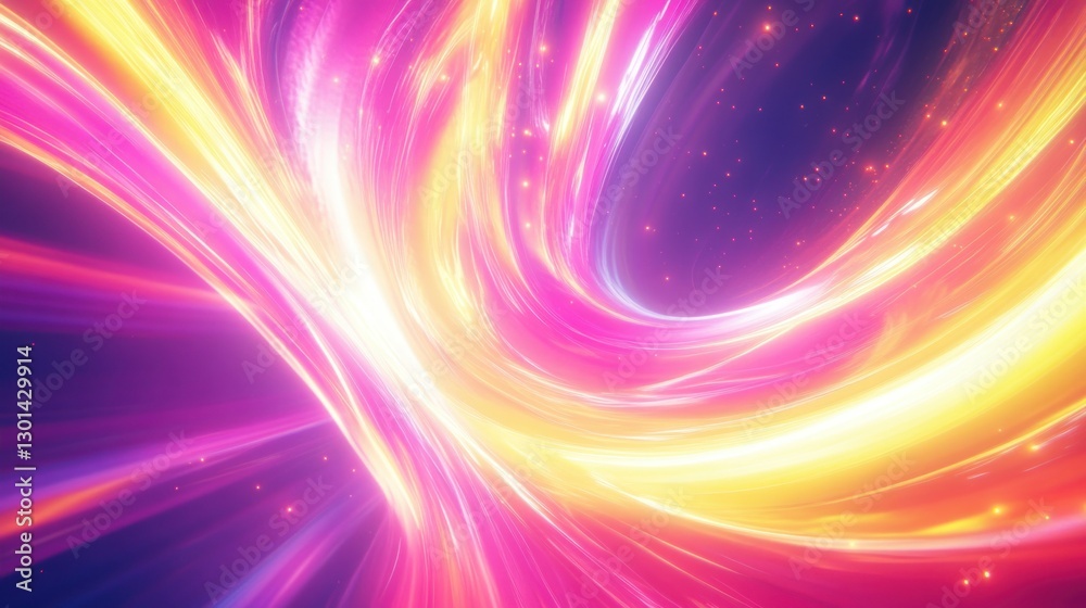 Abstract Swirling Energy Displays Bright Light and Beautiful Colors Abstract Swirling Energy Displays Bright Light and Beautiful Colors