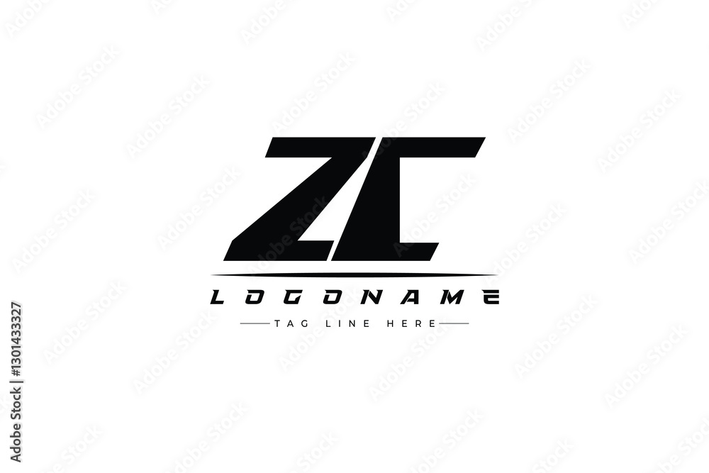 ZC racer logo. Racing logo design for racing, driving and car or motorsport. ZC racer logo. Racing logo design for racing, driving and car or motorsport.