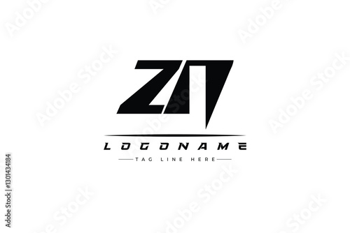 ZN racer logo. Racing logo design for racing, driving and car or motorsport.