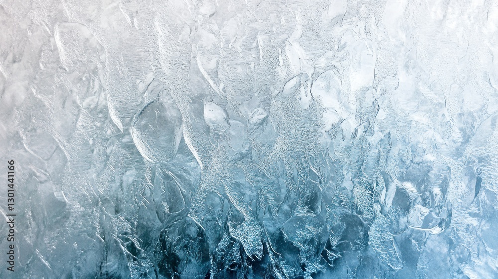 Fototapeta premium A close up of ice showing interesting textures and patterns