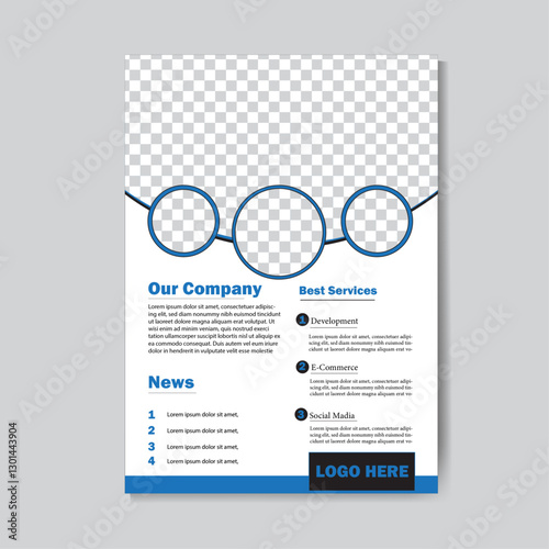 brochure cover template and Corporate business flyer design