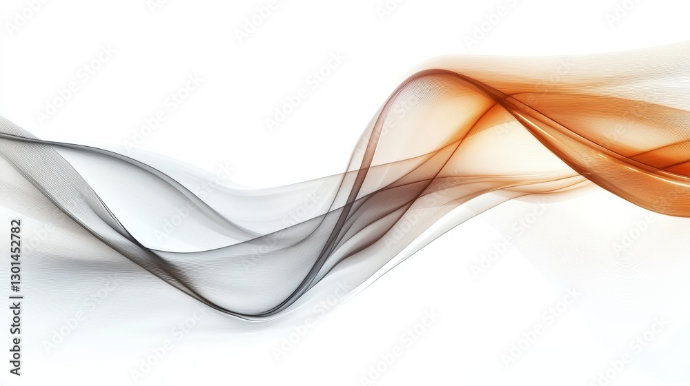 Naklejka premium Abstract flowing lines. Graphic design background with smooth transitions, possible for website header or presentation slides