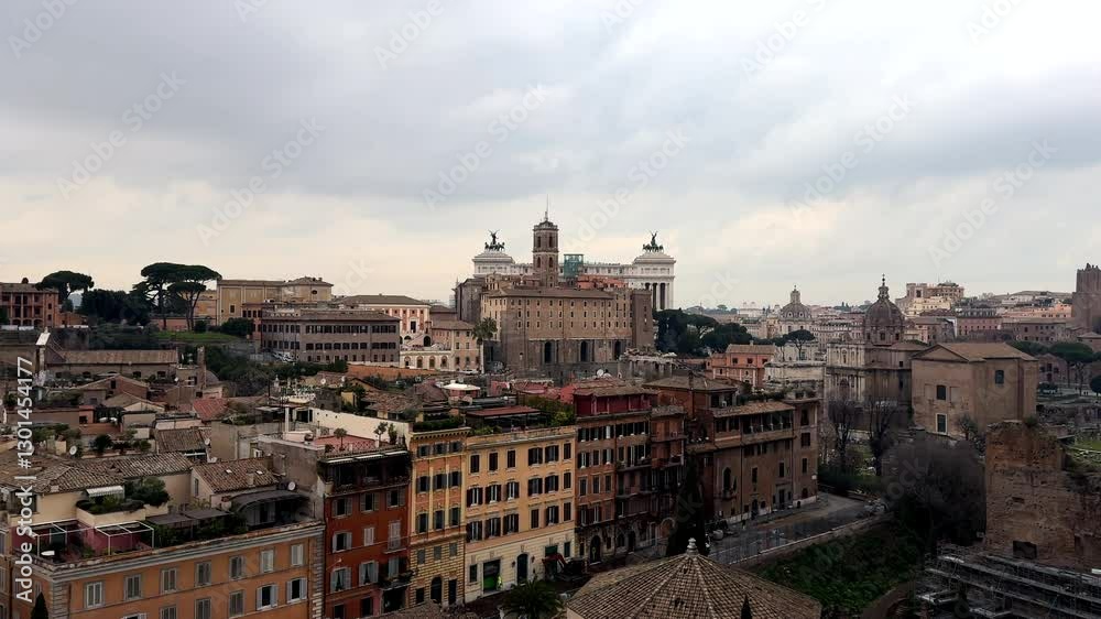 Panorama of the old town. Rome, Italy. Panorama of the old town. Rome, Italy.