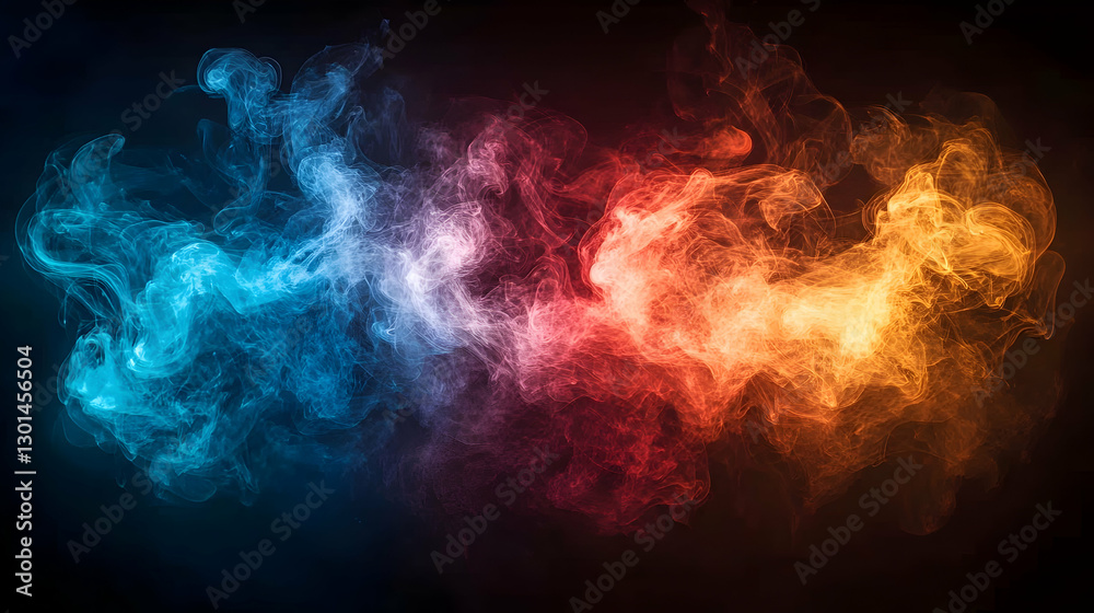 Fototapeta premium Colorful Smoke Abstract Background