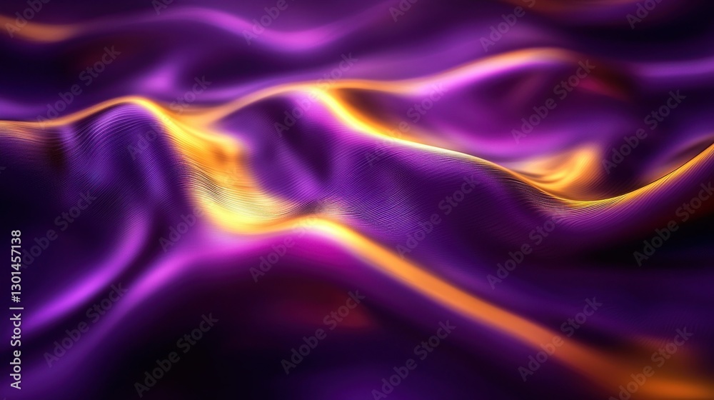 custom made wallpaper toronto digitalAbstract purple and gold flowing fabric; background design