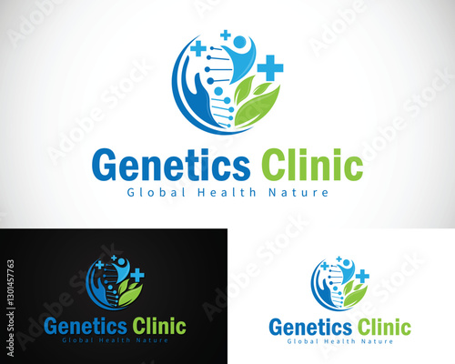 genetics people logo health clinic