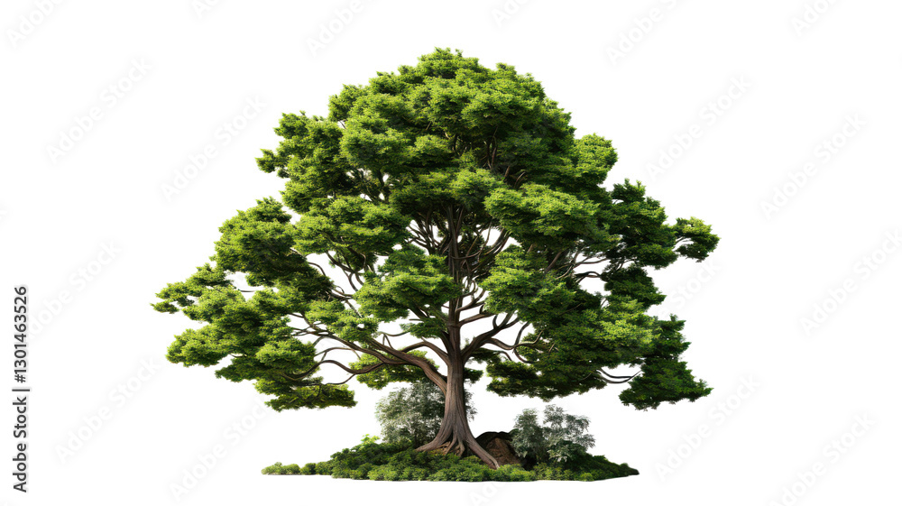 Obraz premium 3D Redcedar Tree isolated on transparent background, PNG