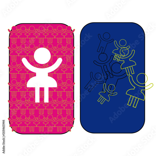 Boy and Girl symbol pattern