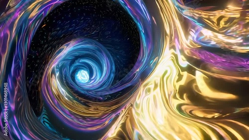 Mysterious Glowing Wormhole