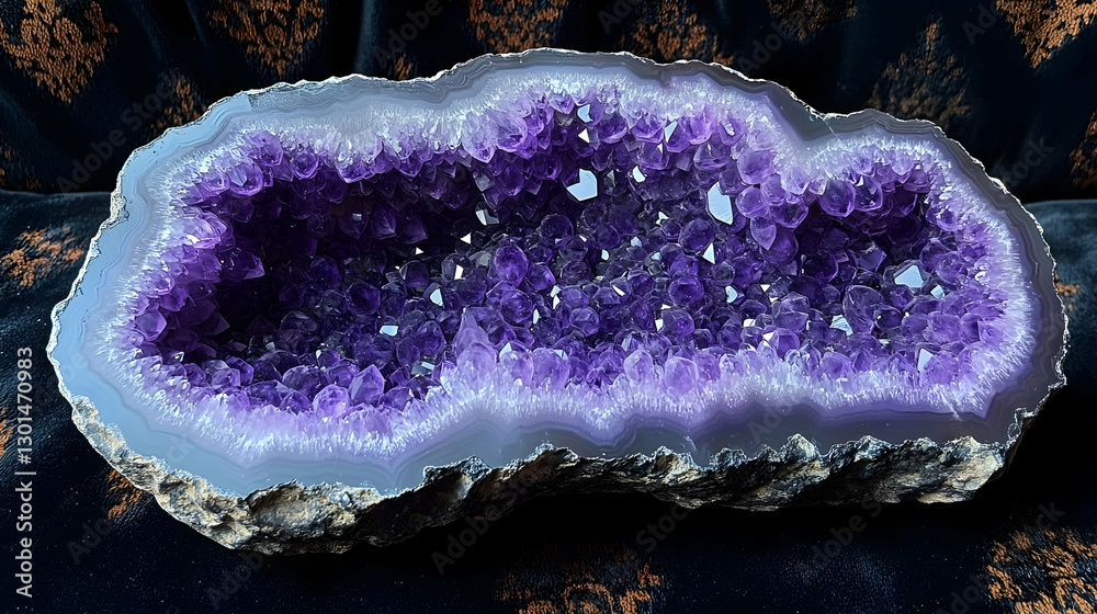 Purple Amethyst Geode Specimen Purple Amethyst Geode Specimen
