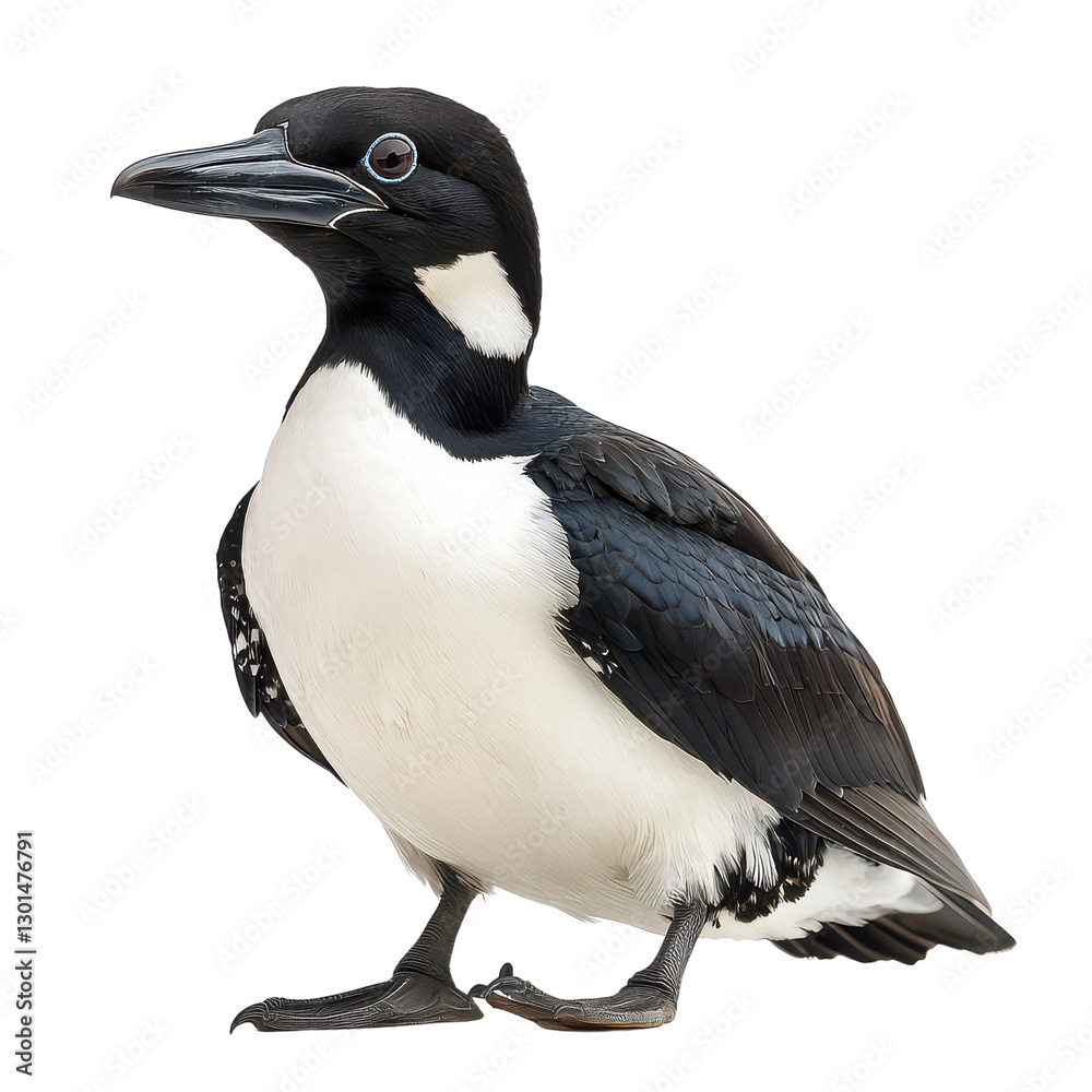 Naklejka premium A Auk isolated on transparent background, PNG