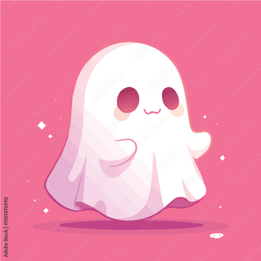 Fototapeta premium Design and illustration of a cute spirit for motion graphics and animation