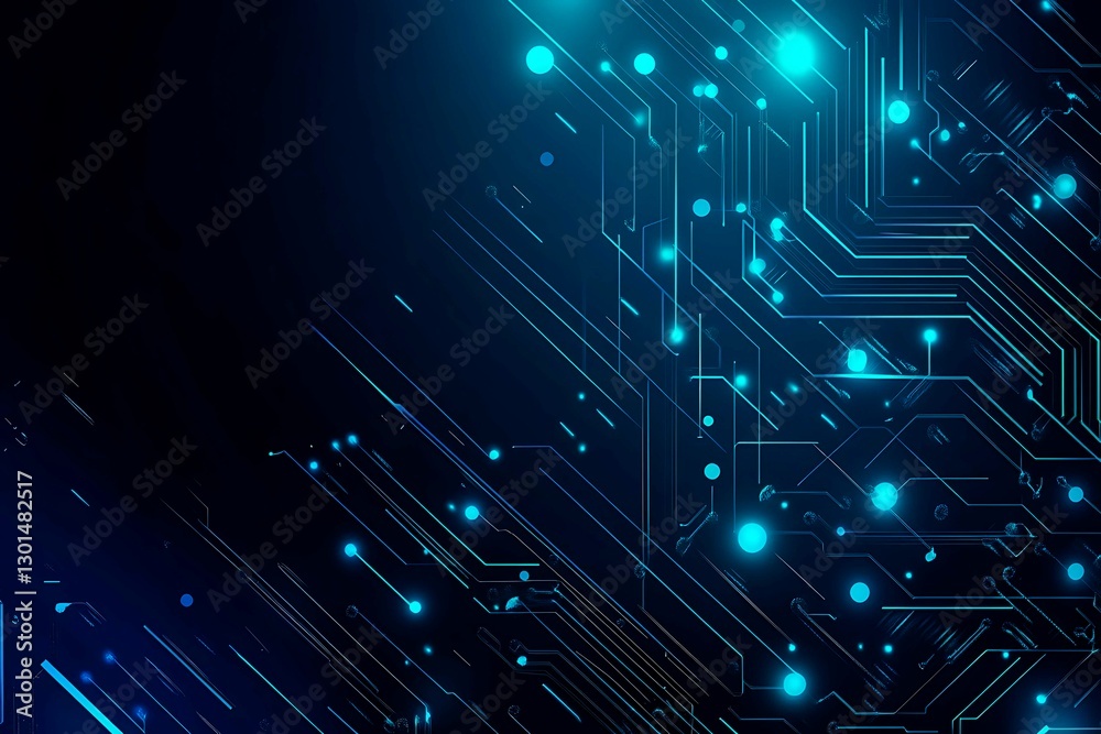 Abstract close-up of a glowing blue digital circuit board, showcasing intricate connections and technological design on a black background.
Abstract close-up of a glowing blue digital circuit board, showcasing intricate connections and technological design on a black background.
