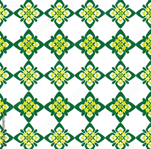 Modern Symmetrical Flower Design with Bold Colors