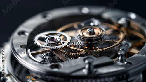 Wallpaper Mural Intricate clockwork mechanism showcasing gears and craftsmanship in detail Torontodigital.ca