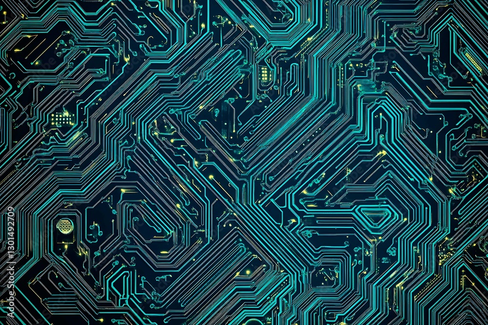 Abstract close-up of a glowing blue digital circuit board, showcasing intricate connections and technological design on a black background.
Abstract close-up of a glowing blue digital circuit board, showcasing intricate connections and technological design on a black background.