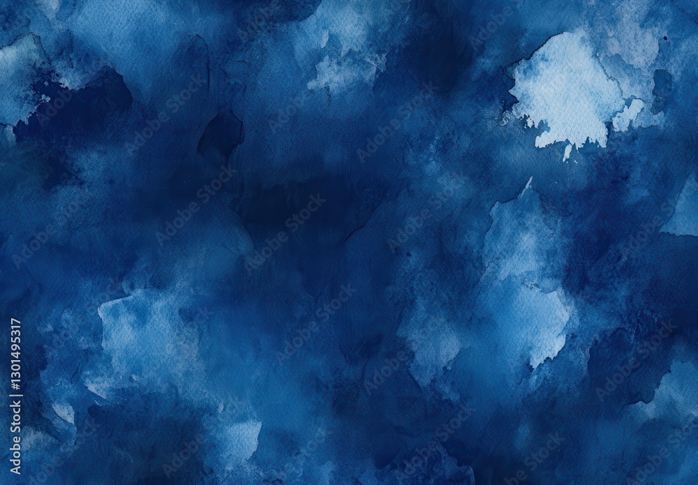 Abstract deep blue watercolor background with varying shades and textures, ideal for artistic designs, wallpapers, or branding purposes Abstract deep blue watercolor background with varying shades and textures, ideal for artistic designs, wallpapers, or branding purposes